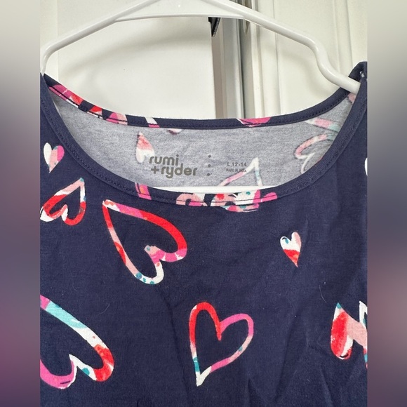 girls 12/14 heart dress - Picture 3 of 4